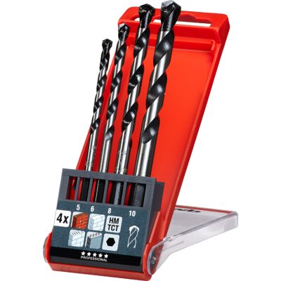 Set de Brocas 4 Piezas Para Hormigón y Piedra