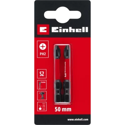 Punta de torsión de acero EINHELL EXPERT S2 PH2, 2 unidades, 50 mm
