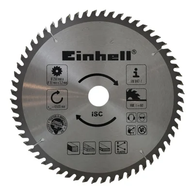 Disco de Corte 250 mm x 30 mm 60 Dientes