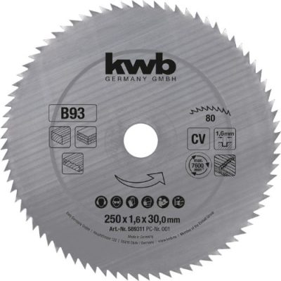 Disco De Corte 250 mm x 30 mm 80 Dientes