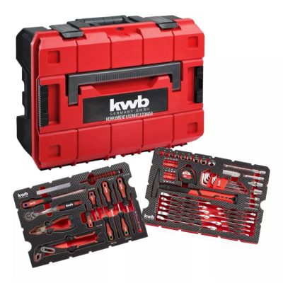Kit Herramientas Manuales Maletin Apilable Profesional KWB 79 piezas