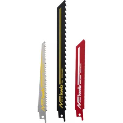 Set 3 Hojas Sierra Sable Juego Kit Madera Metal Kwb