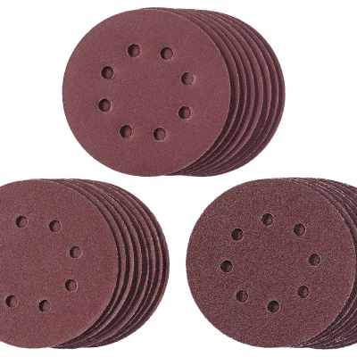 Juego de papel de lija para lijadora orbital Juego de 25 lijas, Ø 125 mm