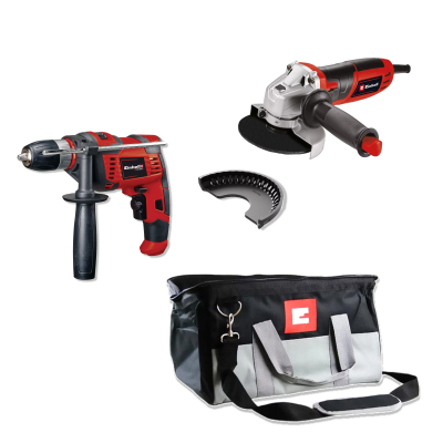 Kit Bricolaje: Amoladora + Taladro + Bolso