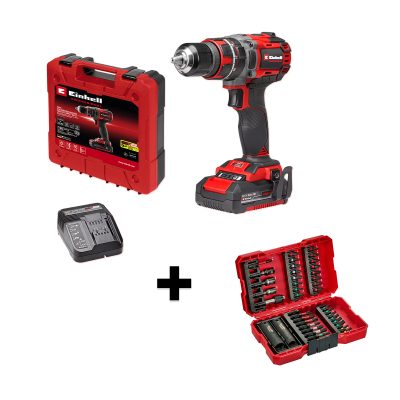 COMBO Taladro Atornillador Percutor Inalambrico TP-CD 18/60 Li-i BL +39 KIT 1x2,0ah