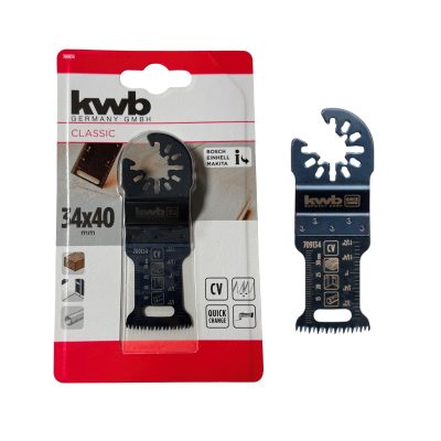 Hojas de sierra de inmersión CV para madera 34x40mm KWB