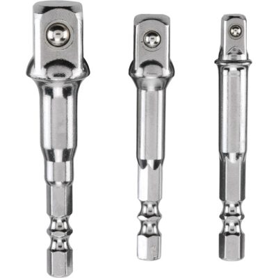 Juego de Adaptadores para Llave de Vaso, 3 Piezas